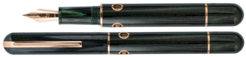 Nahvalur Nautilus Chelonia Green Ebonite Fountain Pen - Blesket Canada