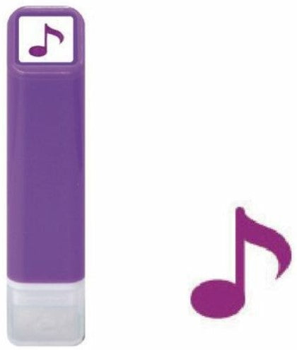 Kodomo No Kao Pre-Inked Schedule Stamp - Musical Note (Purple) - Blesket Canada