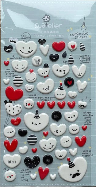 Suatelier Design Stickers – Balloon Heart - Blesket Canada