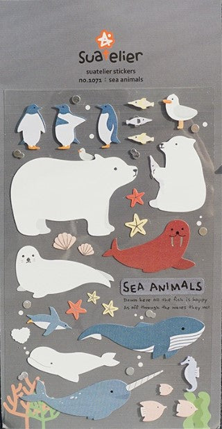 Suatelier Design Stickers – Sea Animals- Blesket Canada