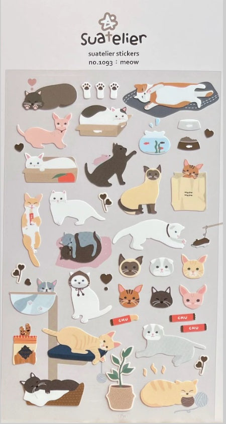 Suatelier Design Stickers – Meow - Blesket Canada