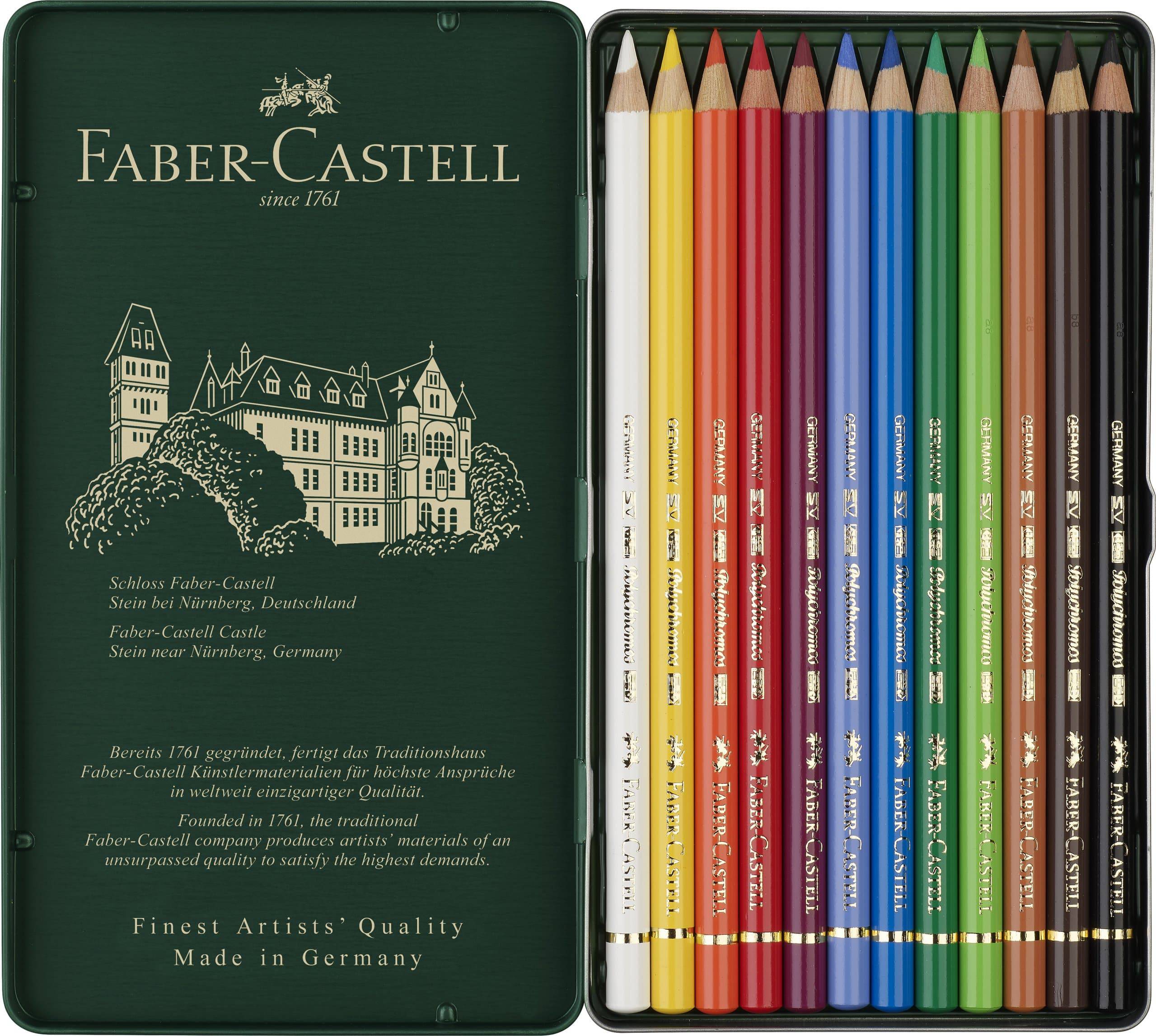 Polychromos Artists' Pencils - Tin of 12 Pencils - Blesket Canada
