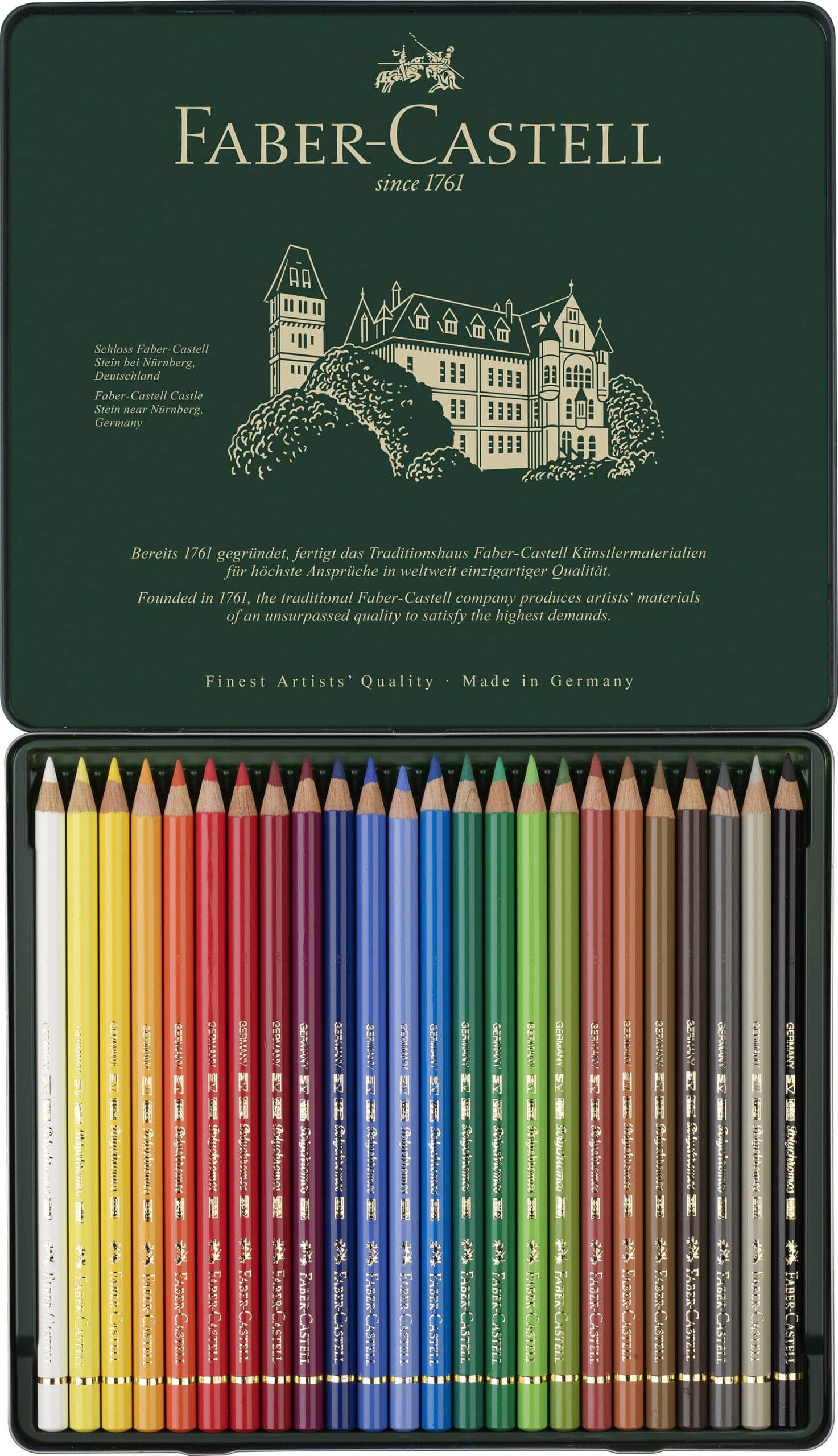Faber-Castell Polychromos Coloured Pencils -24 - Blesket Canada