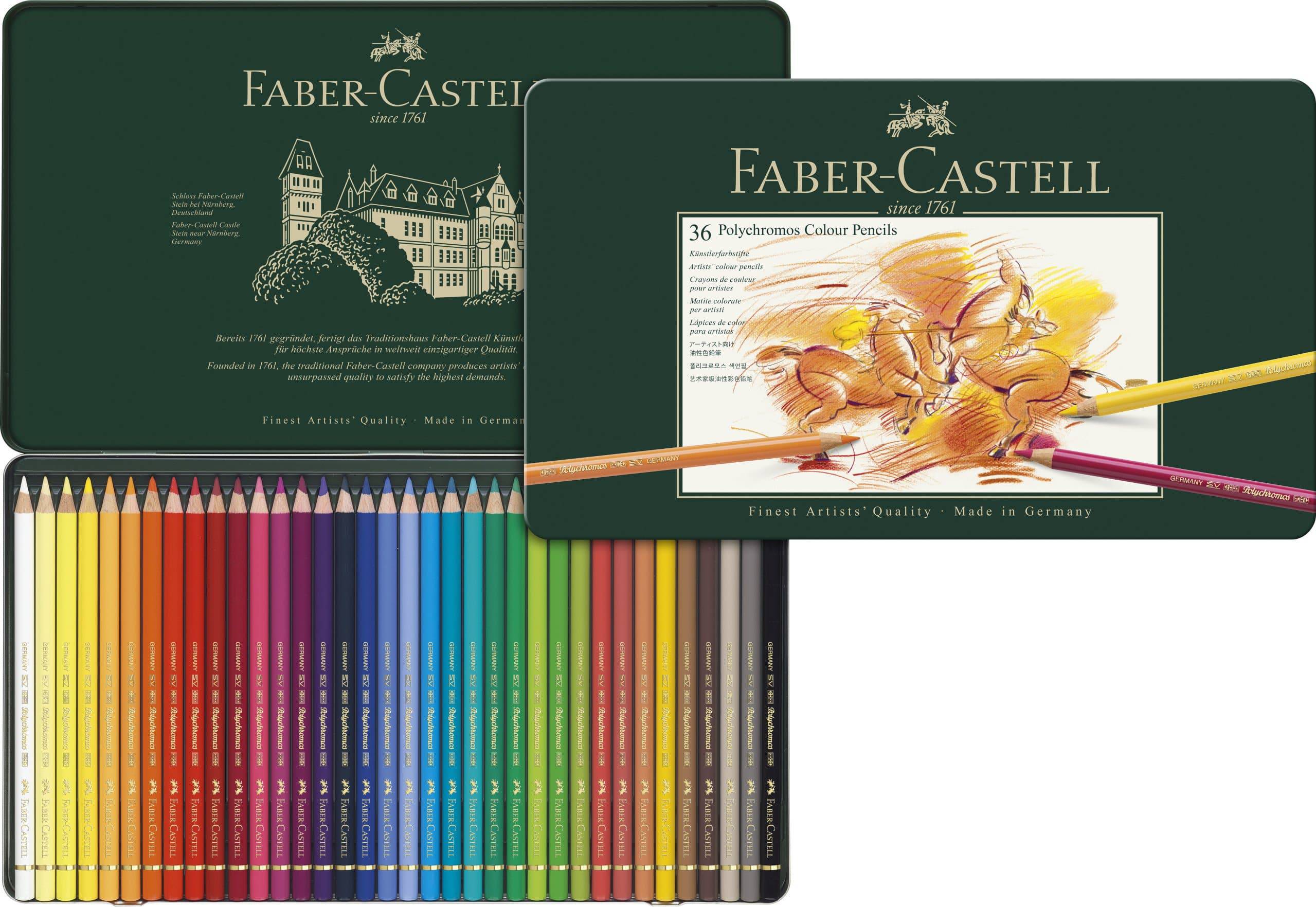 Polychromos Artists' Pencils - Tin of 36 Pencils - Blesket Canada