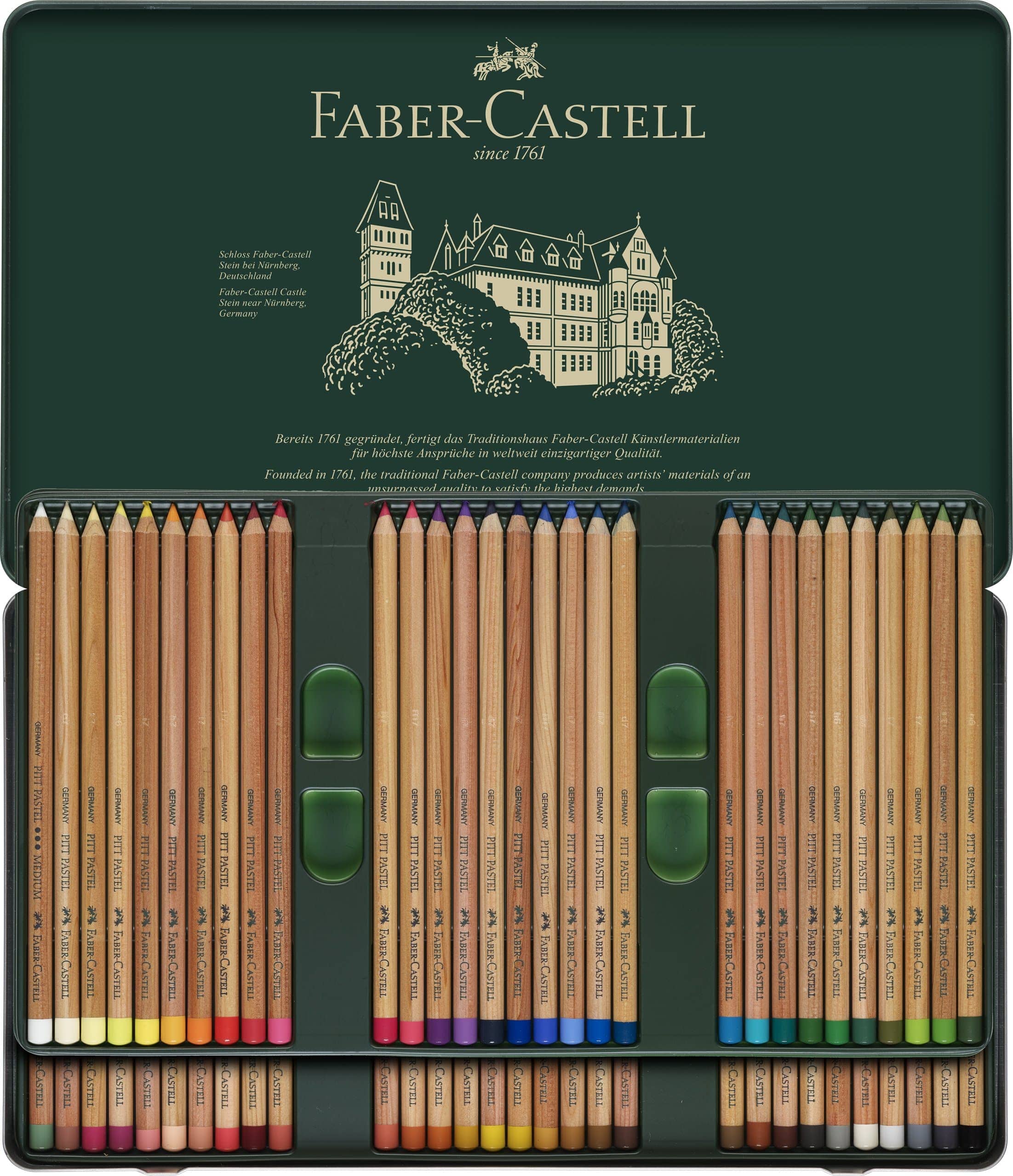 Faber-castell Pitt Pastel pencils Tin of 60 - Blesket Canada