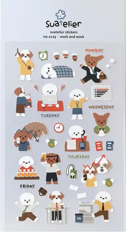 Suatelier Design Stickers – Work and Work - Blesket Canada