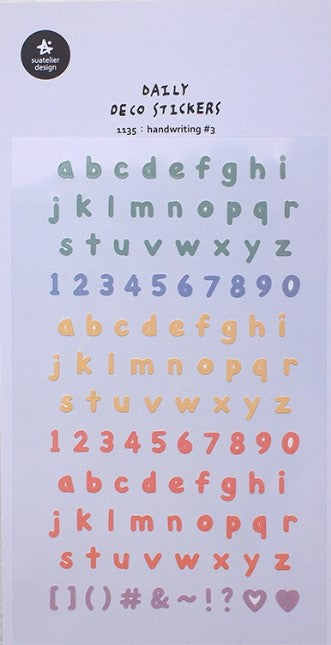 Suatelier Design Stickers – Handwriting#3 - Blesket Canada