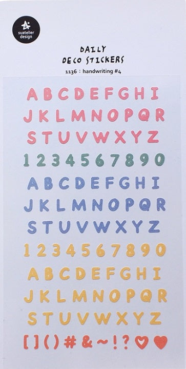 Suatelier Design Stickers – Handwriting#4 - Blesket Canada