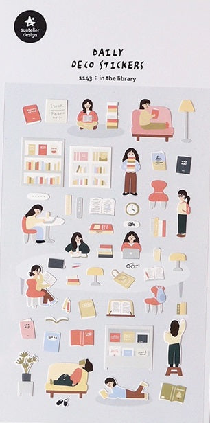 Suatelier Design Stickers – In the Library - Blesket Canada