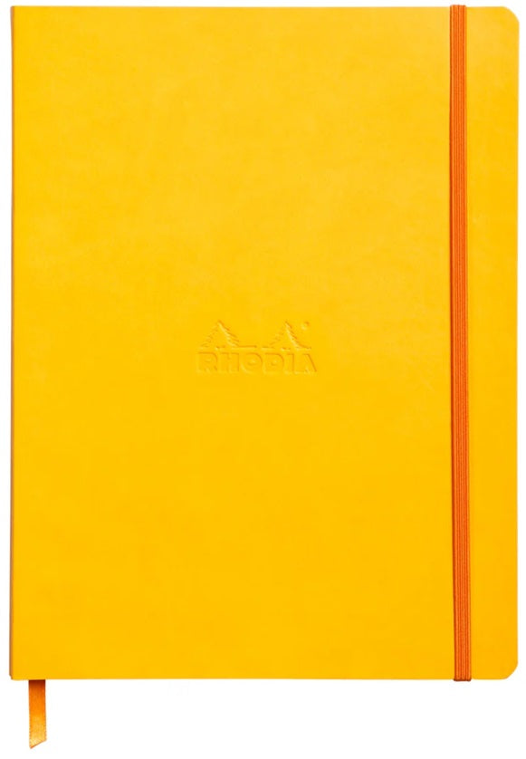 Rhodiarama Soft Cover Notebook A5 Dotted - Daffodil Yellow - Blesket Canada