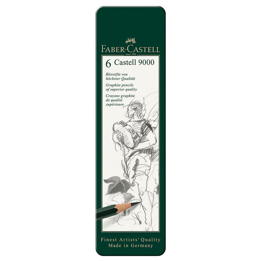 Faber-Castell - CASTELL 9000 tin of 6 - Blesket Canada