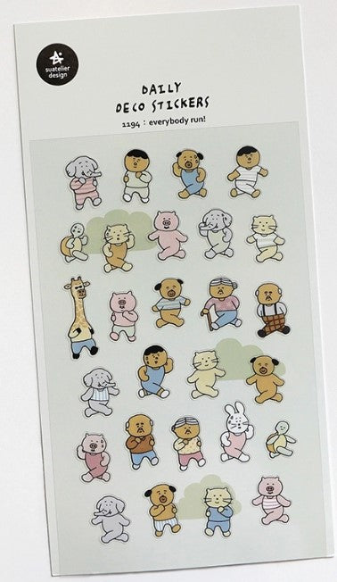 Suatelier Design Stickers – Everybody Run! - Blesket Canada