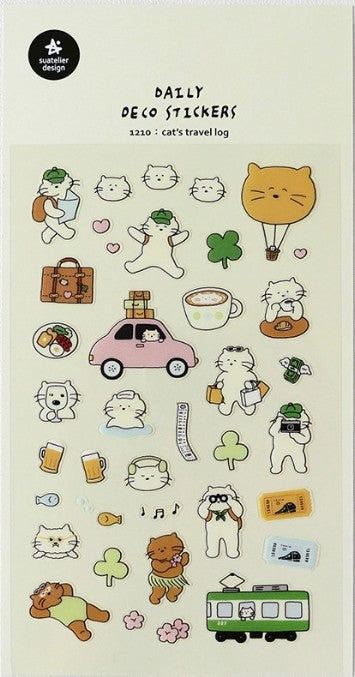 Suatelier Design Stickers – Cat's Travel Log - Blesket Canada