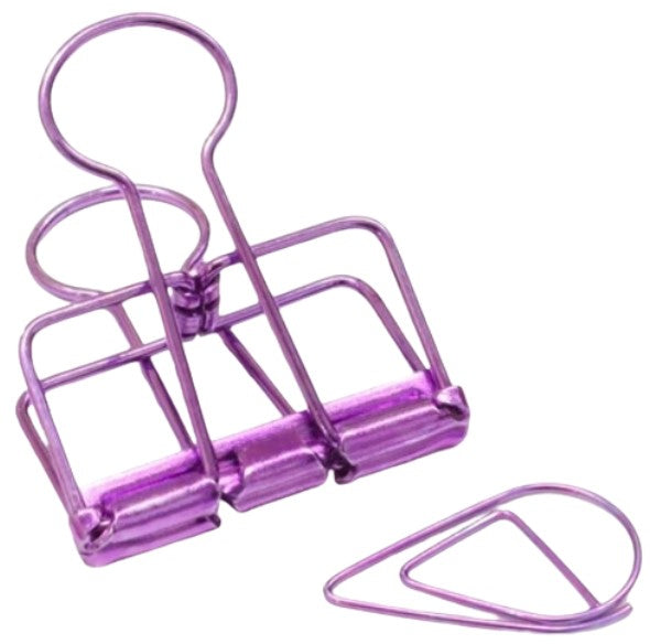 KDT Japan JIM Wire Clip Set (Binder & Gem) - Purple - Blesket Canada