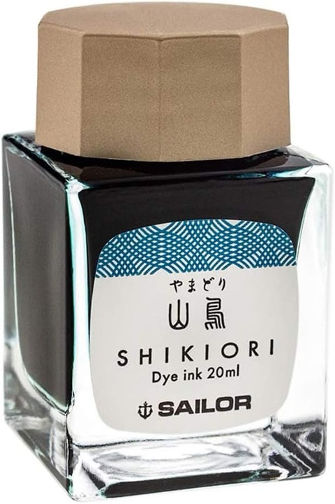 Sailor Shikiori Bottled Fountain Pen Ink 20mL - Yamadori - Blesket Canada