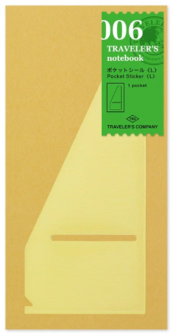 TRAVELER'S Notebook Refill 006 Pocket Sticker - L - Blesket Canada