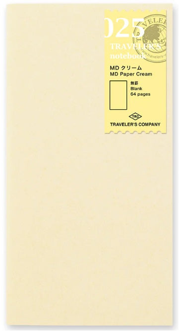 TRAVELER'S Notebook Refill 025 MD Paper Cream - Blesket Canada
