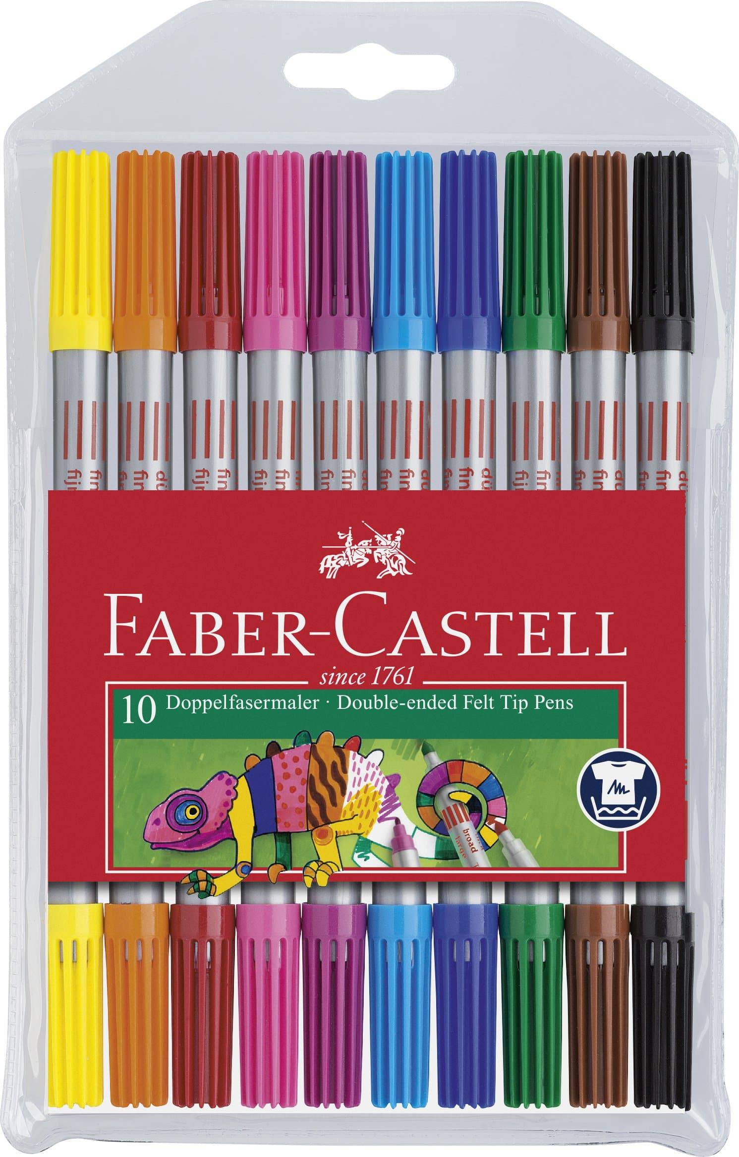 Faber-castell Double Fibre-Tip Pen Set of 10 - Blesket Canada