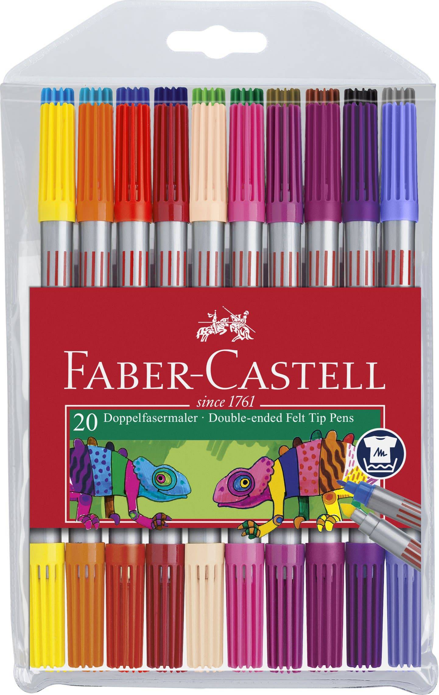 Faber-Castell Double Fibre-Tip Pen Set of 20 - Blesket Canada