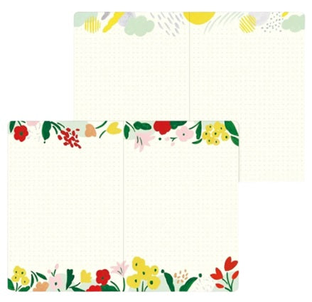 Midori Yuru Log Notebook B6 - Motif Textile - Blesket Canada