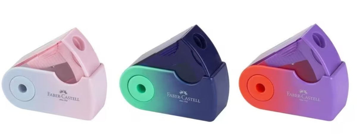 Faber-Castell Sleeve Mini Single-Hole Sharpener – Assorted Colours - Blesket Canada