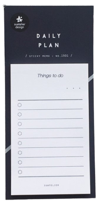 Suatelier Design Memo Stickers – Daily Plan 01 (Post-It) - Blesket Canada