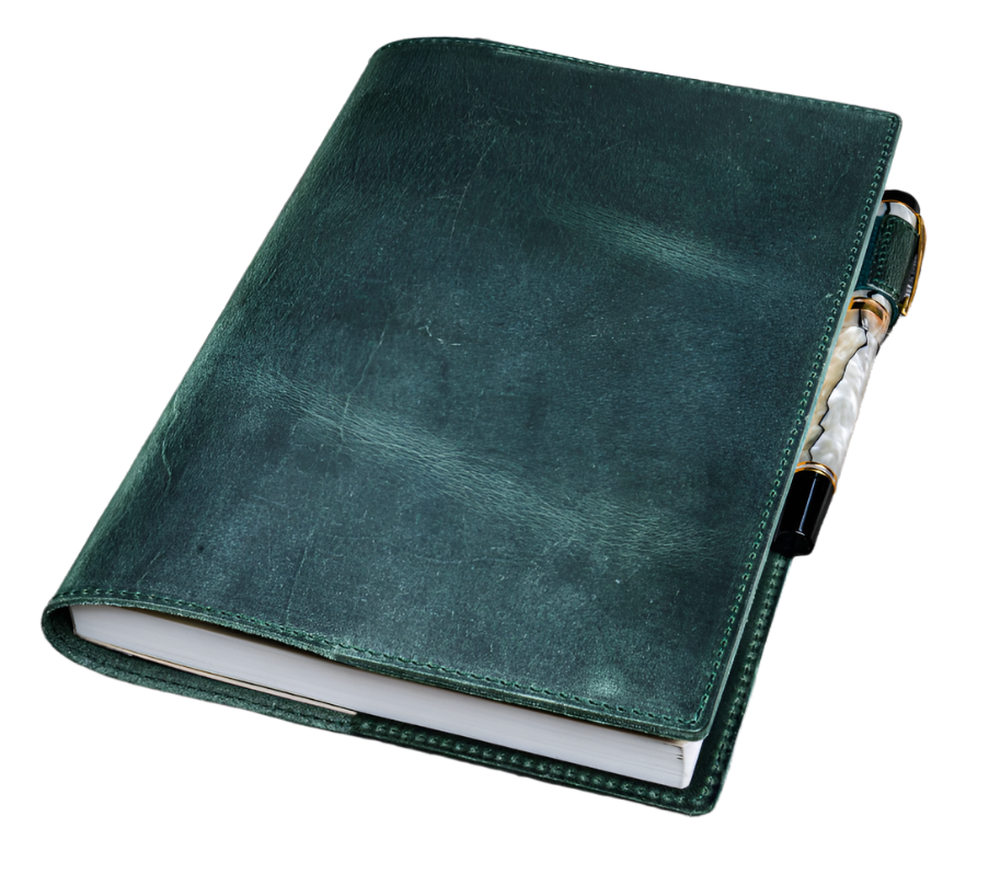 Galen Leather Slim A5 Notebook/Planner Cover - Crazy Horse Forest Green - Blesket Canada