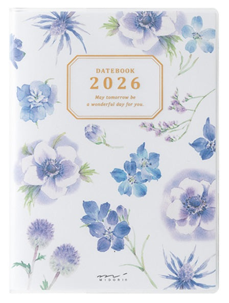 Midori Pocket Diary 2026 - Country Time Flower - A6 - Blesket Canada
