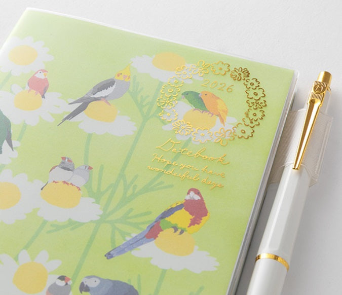 Midori Pocket Diary 2026 - Bird - A6 - Blesket Canada