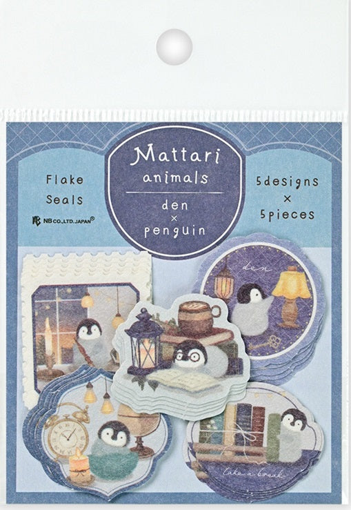 Mattari Animals Day Flake Stickers – Penguin - Blesket Canada