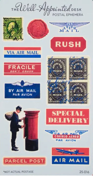 The Well-Appointed Desk Sticker Sheet - Postal Ephemera - Blesket Canada