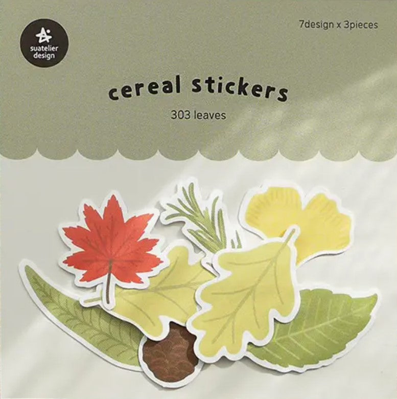 Suatelier Design Cereal Stickers – Leaves - Blesket Canada