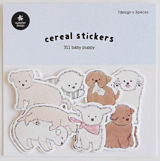 Suatelier Design Cereal Stickers – Baby Puppy - Blesket Canada