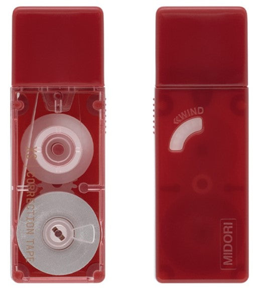 Midori XS Correction Tape - Dark Red - Blesket Canada