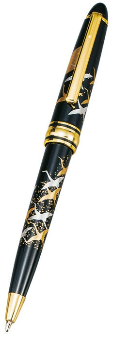 Lacquer Ballpoint Pen – Moon and Crane Maki-e Design - Blesket Canada