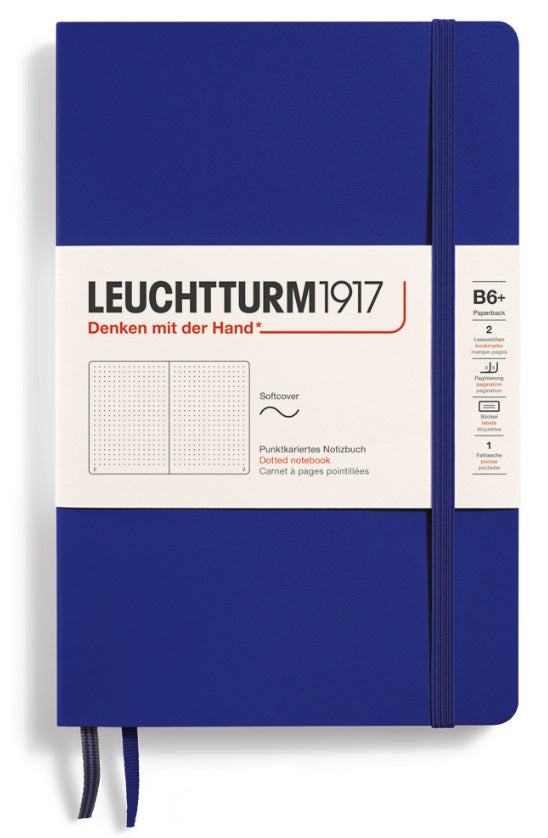 Leuchtturm Softcover Dotted Notebook 123 Pages Paperback B6+ Ink - Blesket Canada