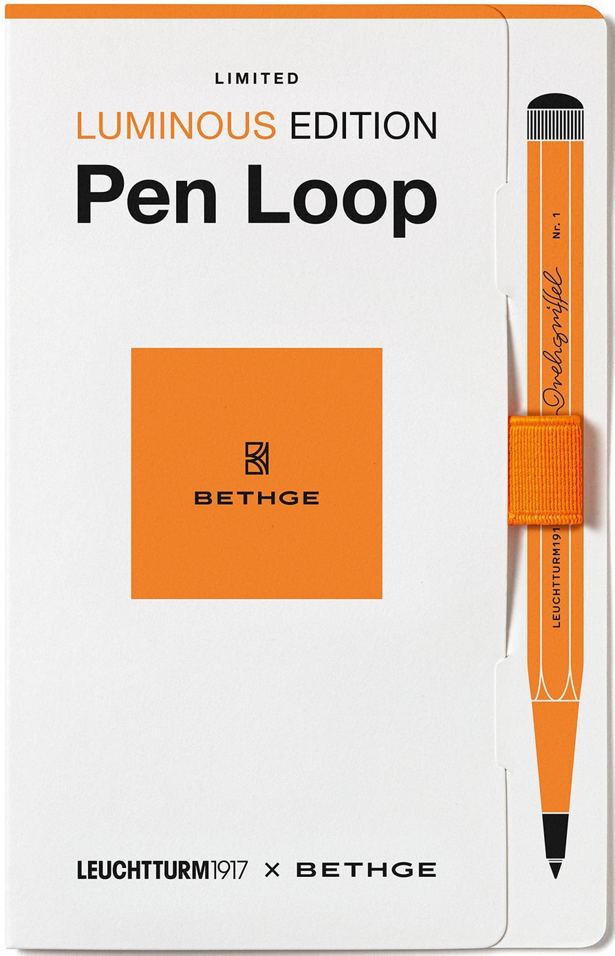 LEUCHTTURM1917 Pen Loop – Self-Adhesive Pen Holder – Luminous Orange - Limited Edition - Blesket Canada