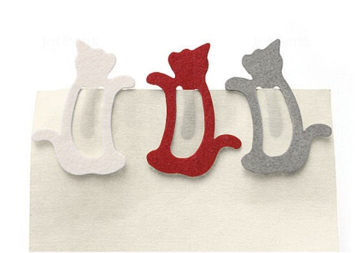Midori Paper Index Clips - Cat - 3 Colors (18 Pieces) - Blesket Canada