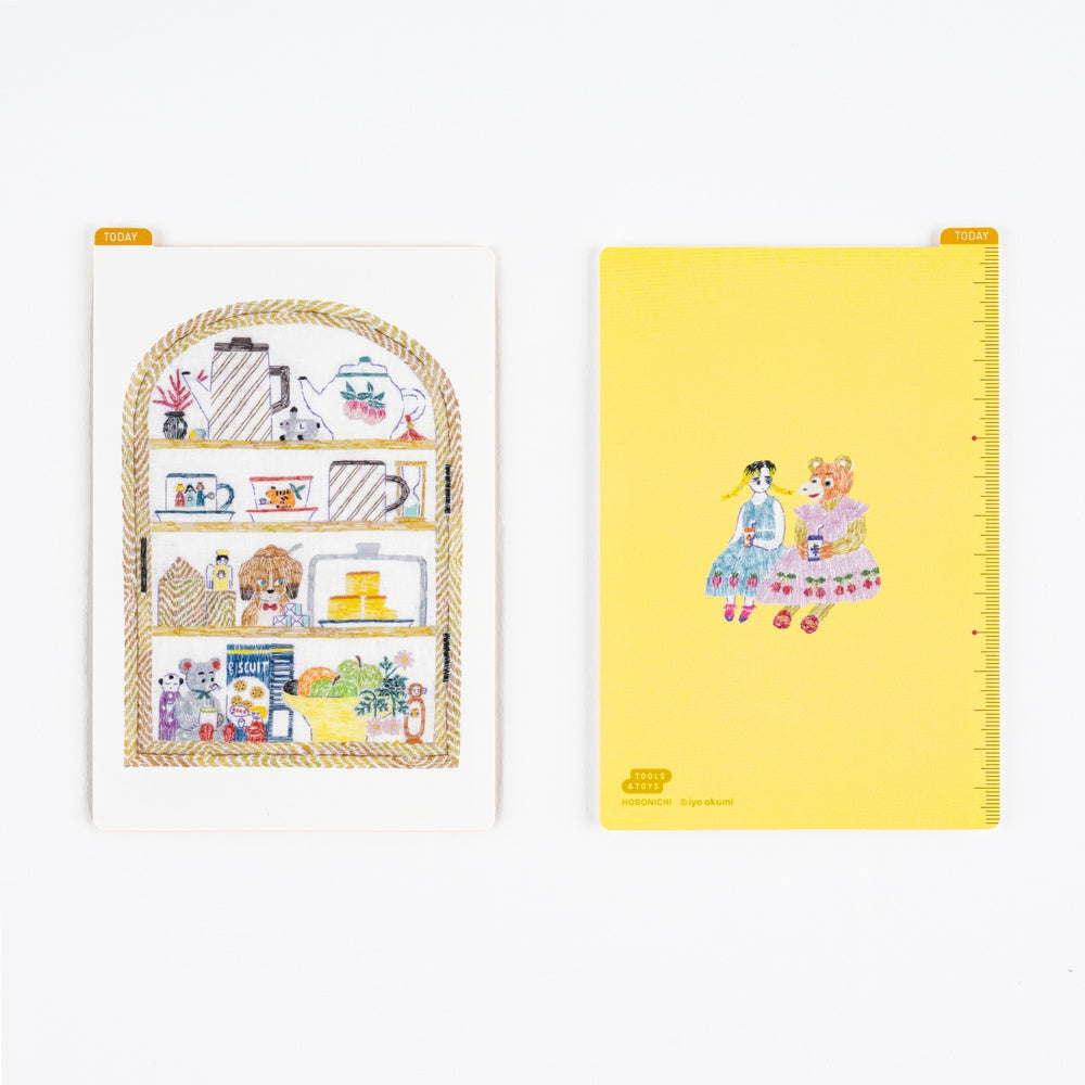 Hobonichi Pencil Board - Iyo Okumi: Happy Tea Time - Teapot Shelf - A6 - Blesket Canada
