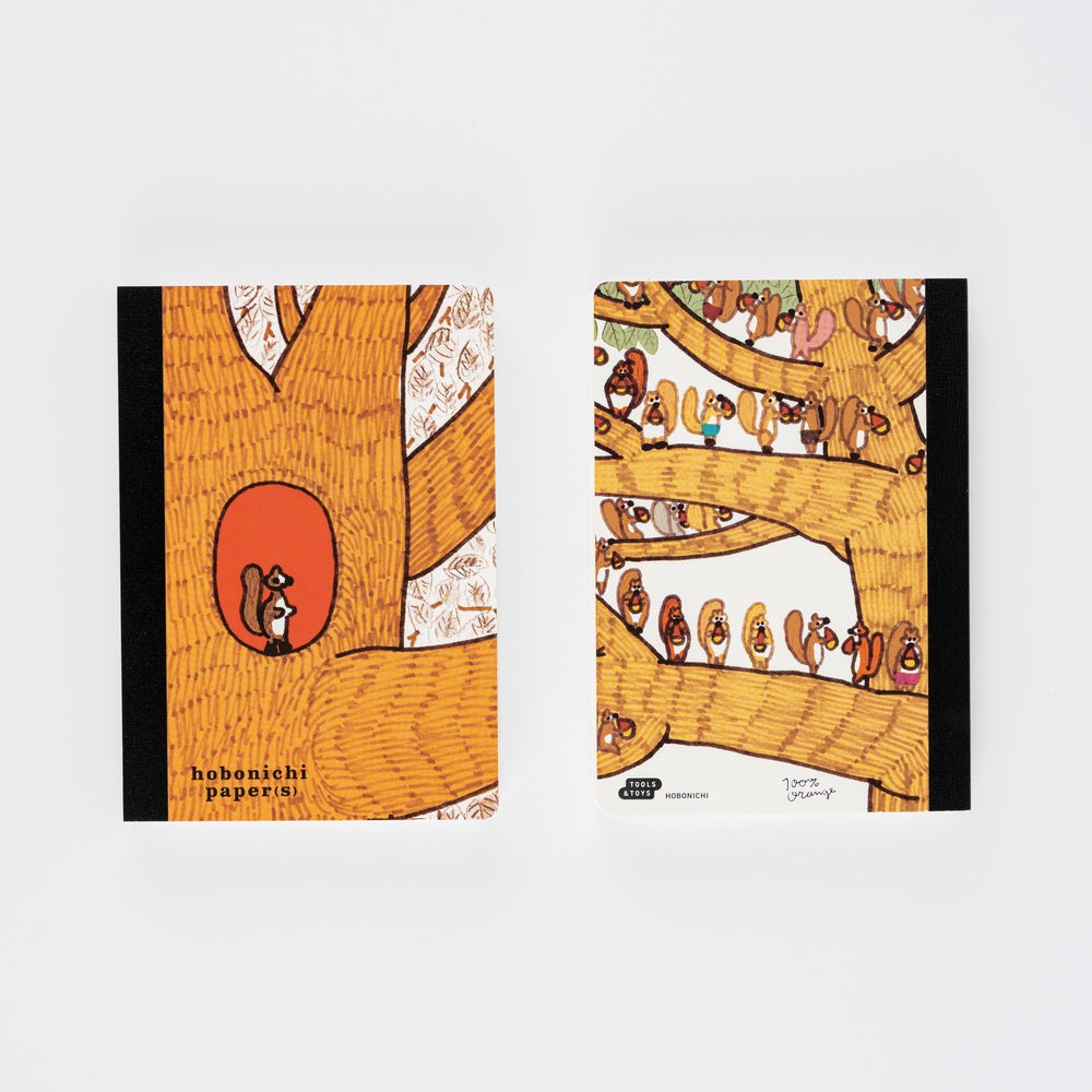 Hobonichi Papers – Squirrel Appears 100% ORANGE - Blesket Canada