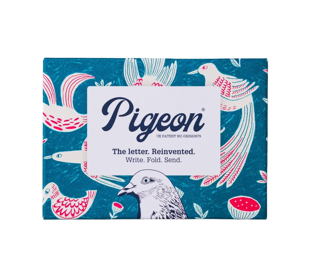 Fig & Feather Pigeon, Folding Letter Set – Pack of 6 Letters - Blesket Canada