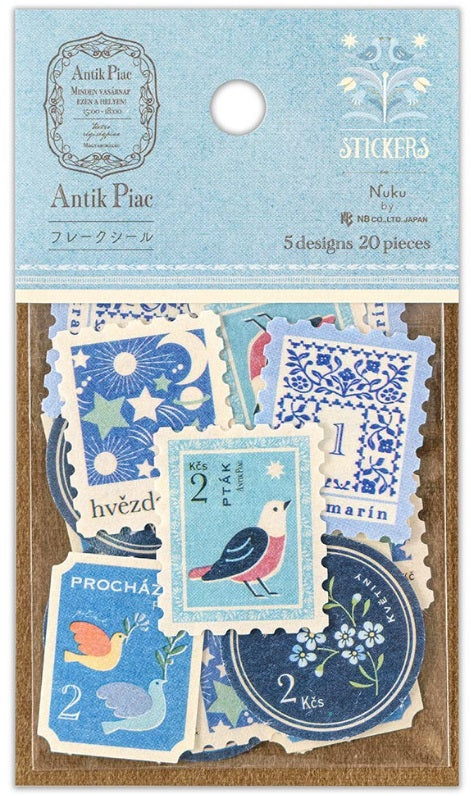 NUKU Decoration Antique Flake Stickers - Chelle - Blesket Canada