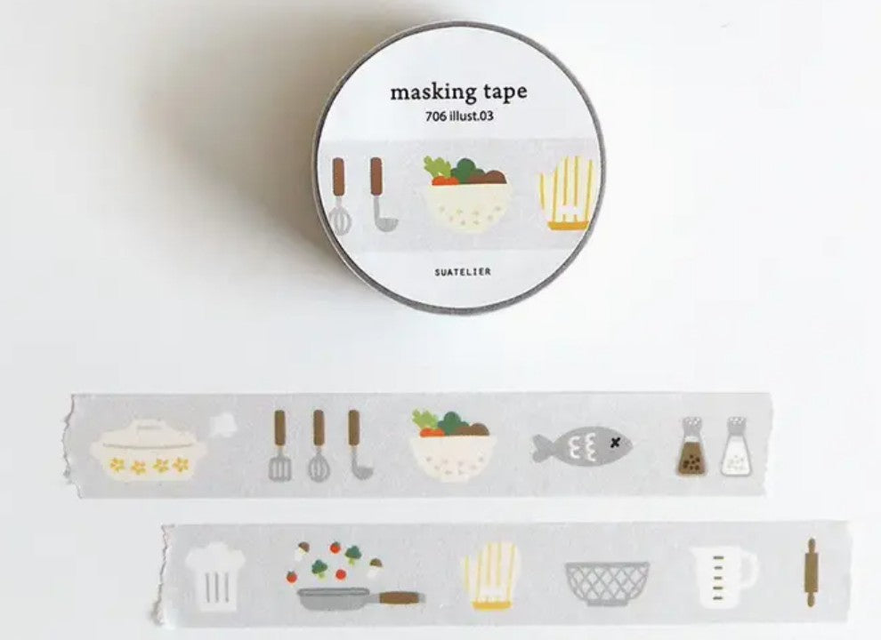 Suatelier Design Masking Tape – Illustration 03 - Blesket Canada