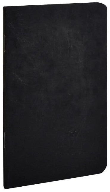 Clairefontaine Age Bag Notebook Pocket Lined Black – Stapled (96 Pages) - Blesket Canada