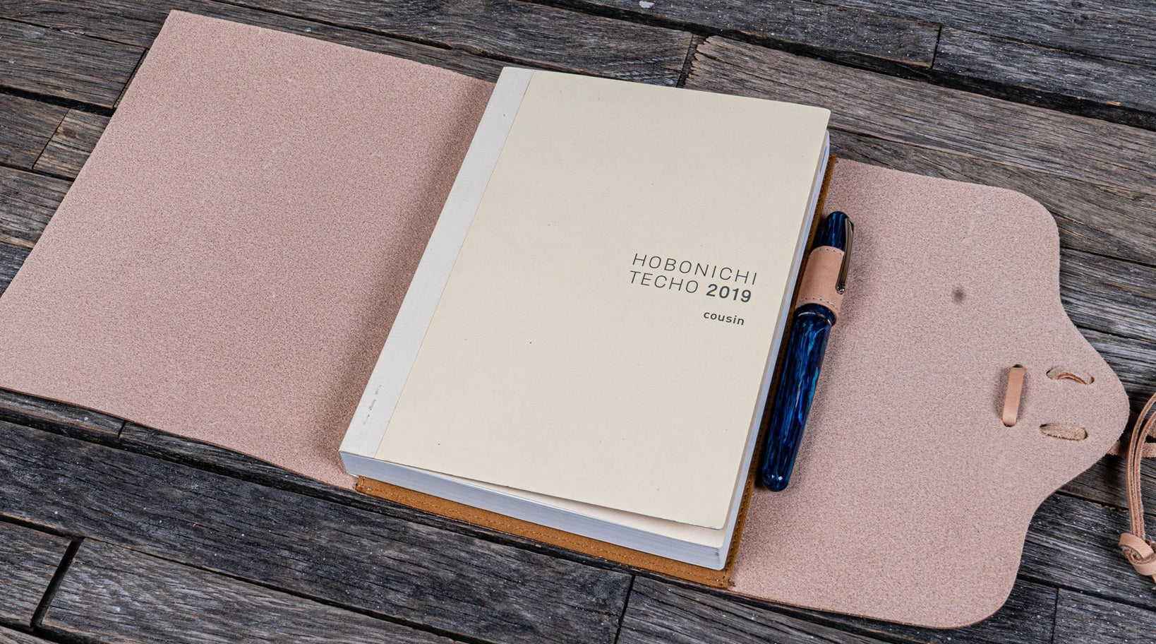 Galen Leather - Refillable Leather Wrap Journal/ Planner Cover - Undyed Leather - Blesket Canada