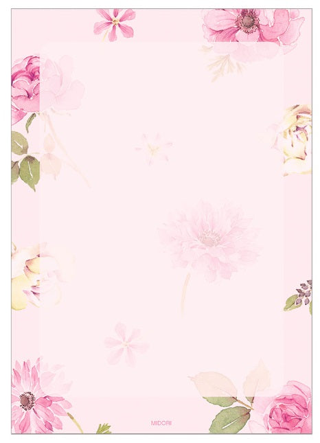 Midori Memo Pad Flower - Blesket Canada