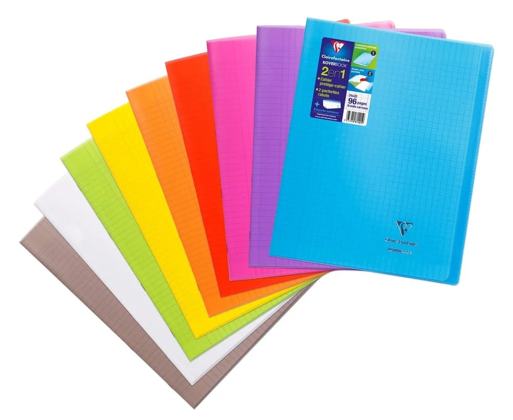 Clairefontaine KoverBook French Ruled Stapled Notebook - 96 Pages - Blesket Canada