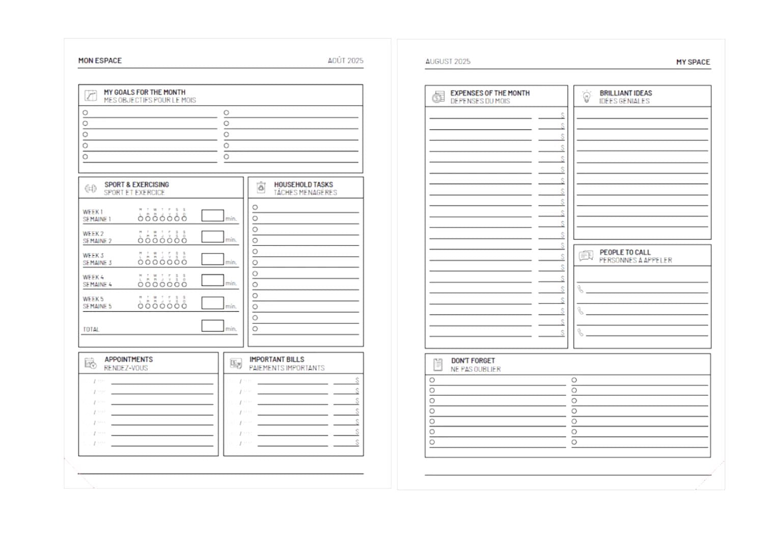 Pierre Belvedere Academic Agenda 2025-2026 A5 - Classic Flowers - Blesket Canada