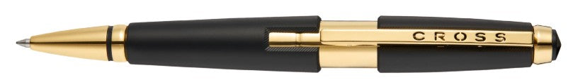 CROSS Edge Matte Black with Gold PVD Gel Ink Rollerball Pen - Blesket Canada