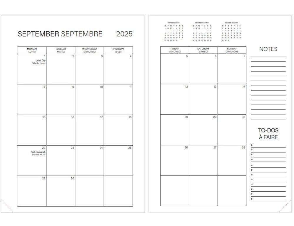 Pierre Belvedere Academic Agenda 2025-2026 - Green Mushrooms - A5 - Blesket Canada